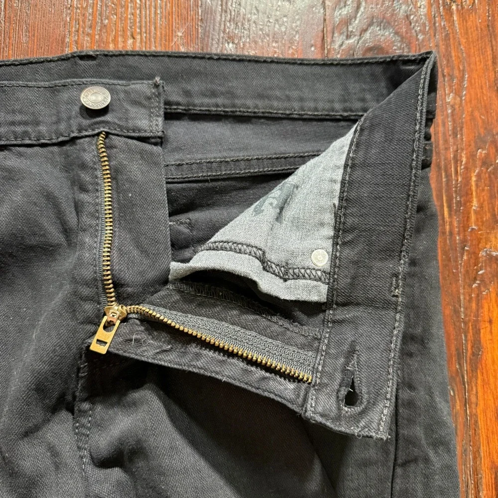 Levis 511 Jeans Mens 32x32 Black Slim Fit Stretch Denim Goth‎ Biker Punk